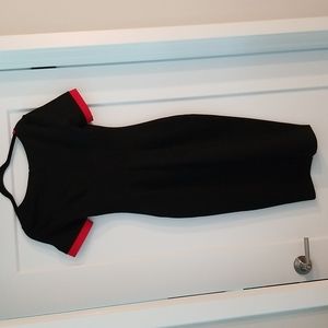 V Femage Black Dress With Red Trims Size S